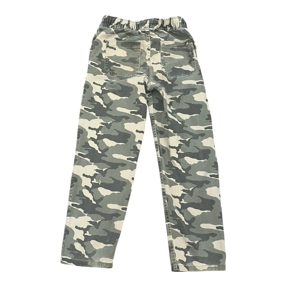 Wonder Nation  camo print brown green Boy pants 6-7 pockets elastic waist string - Picture 5 of 15